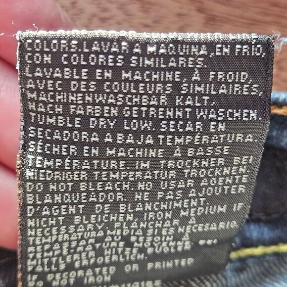 Ed Hardy By Christian Audigier Womens Denim Skull Floral Y2K Grunge Indie 37/38 - Picture 12 of 16